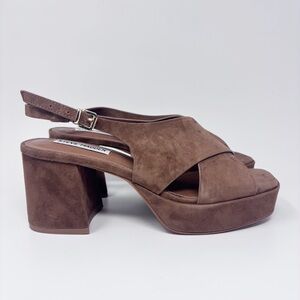 Steve Madden Marino Platform Slingback Sandals 8.5